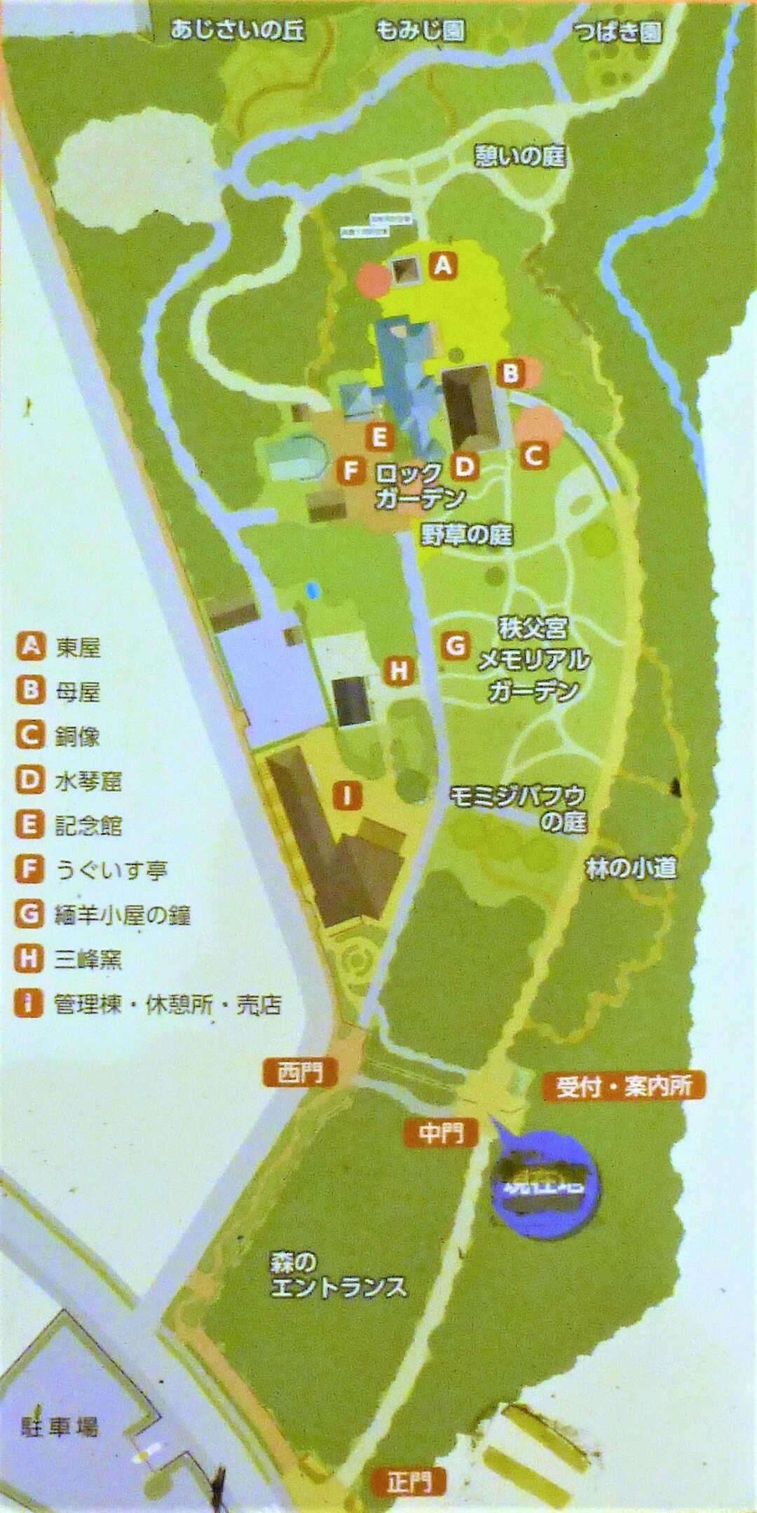秩父宮記念公園 看板案内図