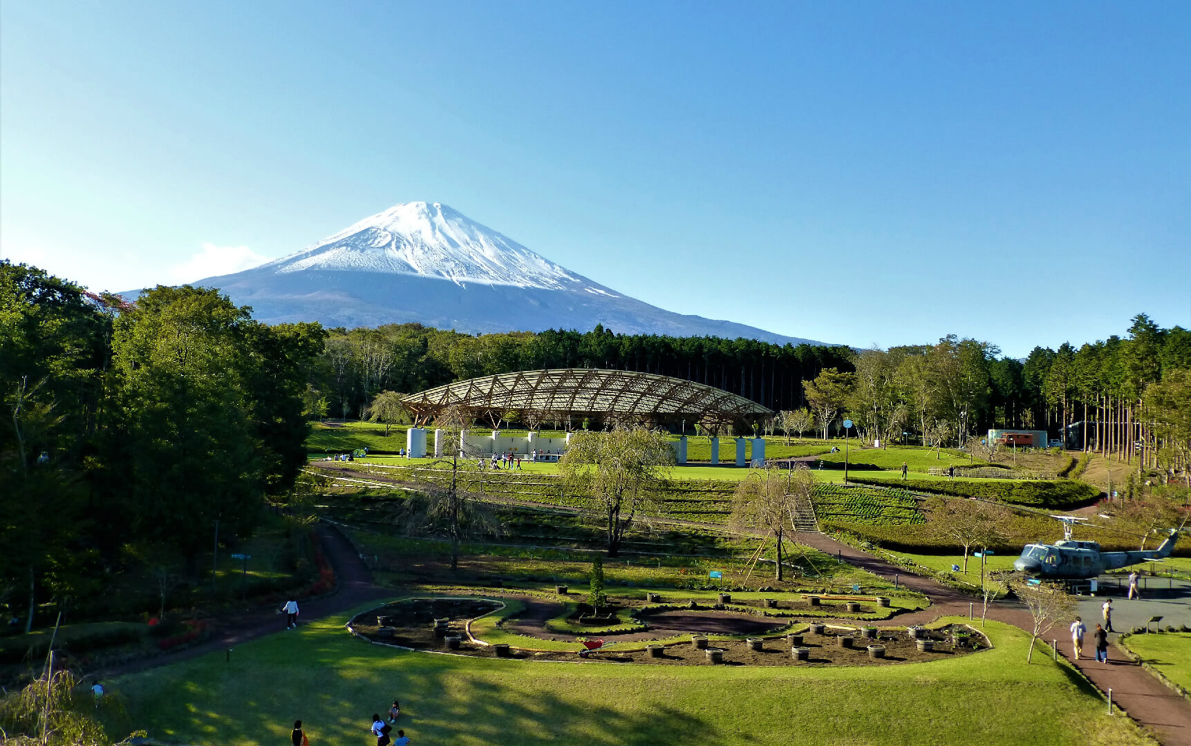 富士山樹空の森 展望テラスから眺めた富士山