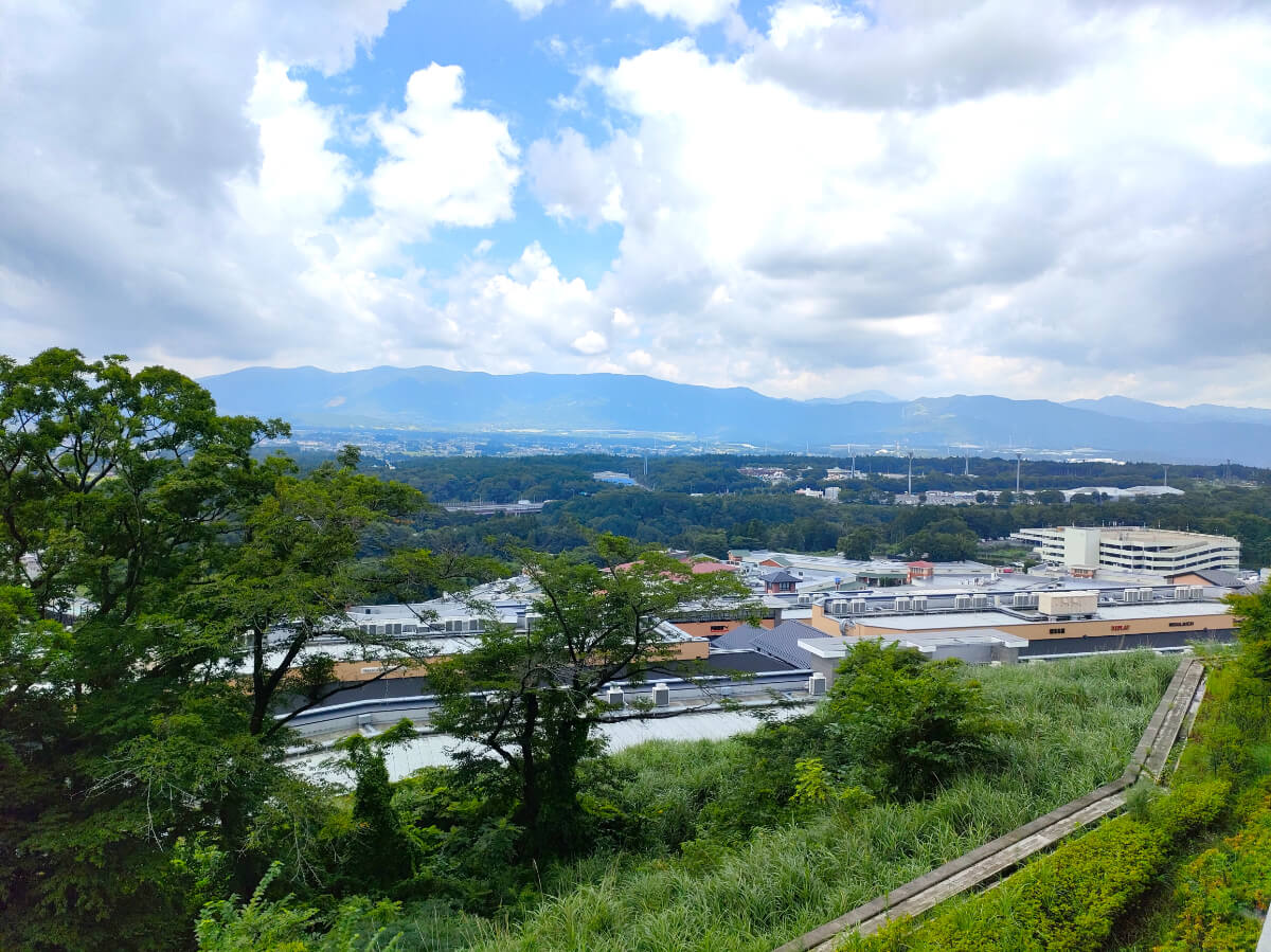 木の花の湯 テラス席からの眺め