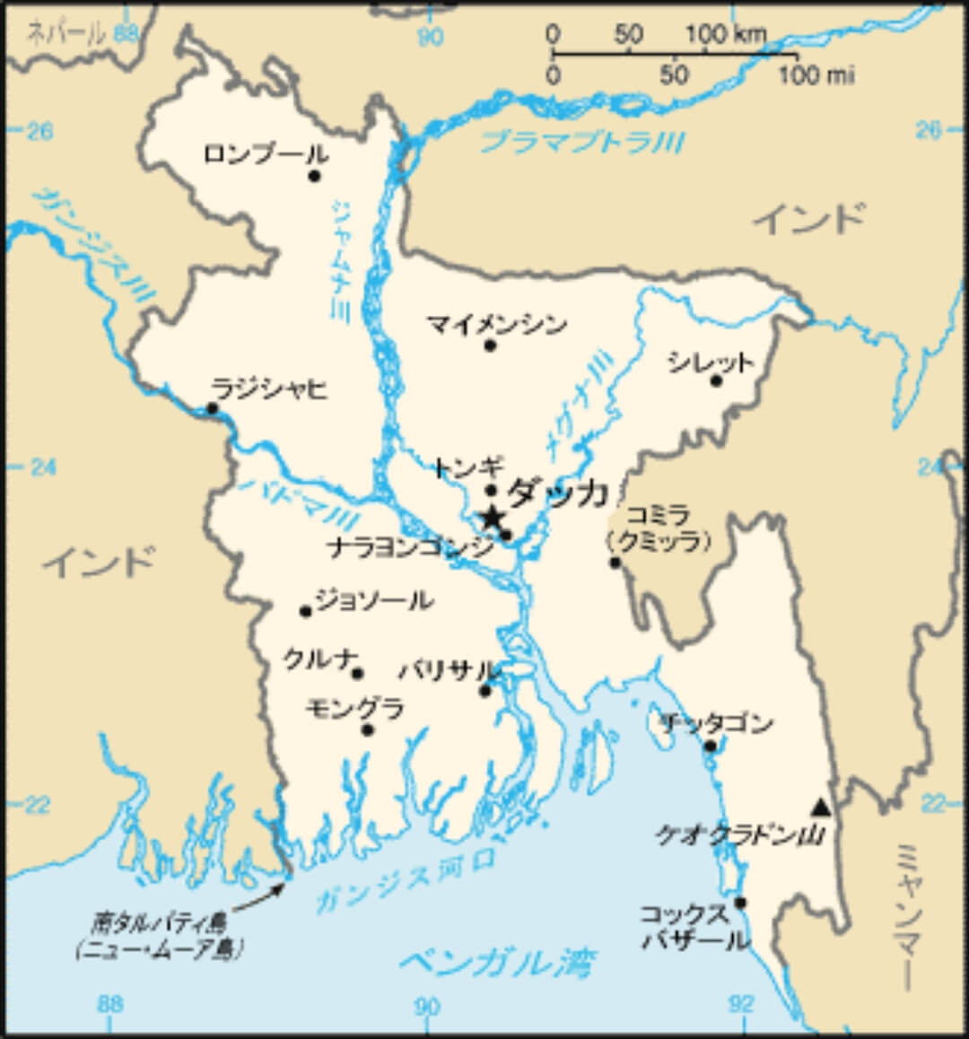 バングラデシュ 地図